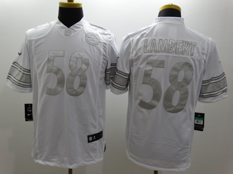 Men's Pittsburgh Steelers Jack Lambert #58 White Jersey